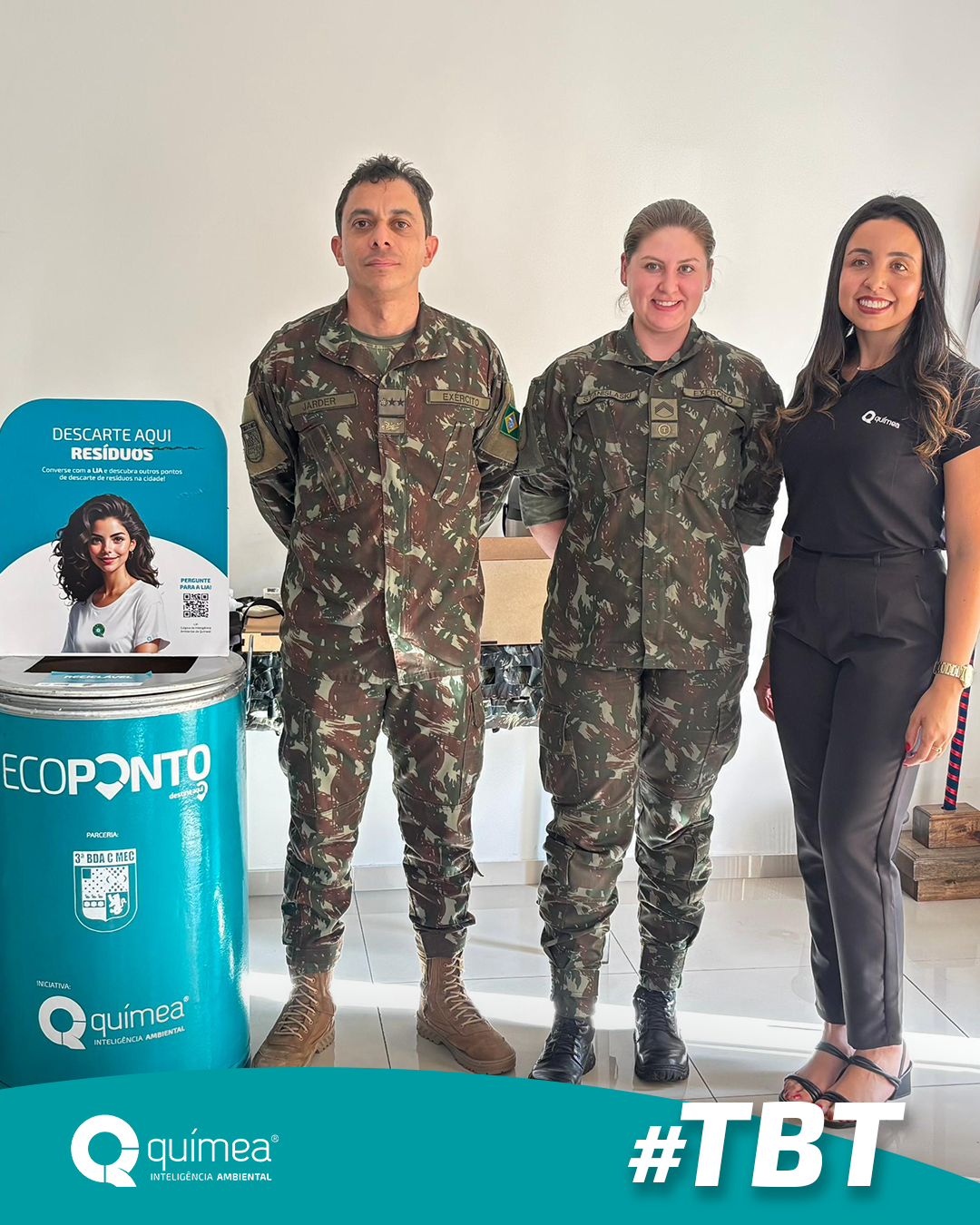  #TBT de uma ação que uniu o Exército e a Químea pelo meio ambiente