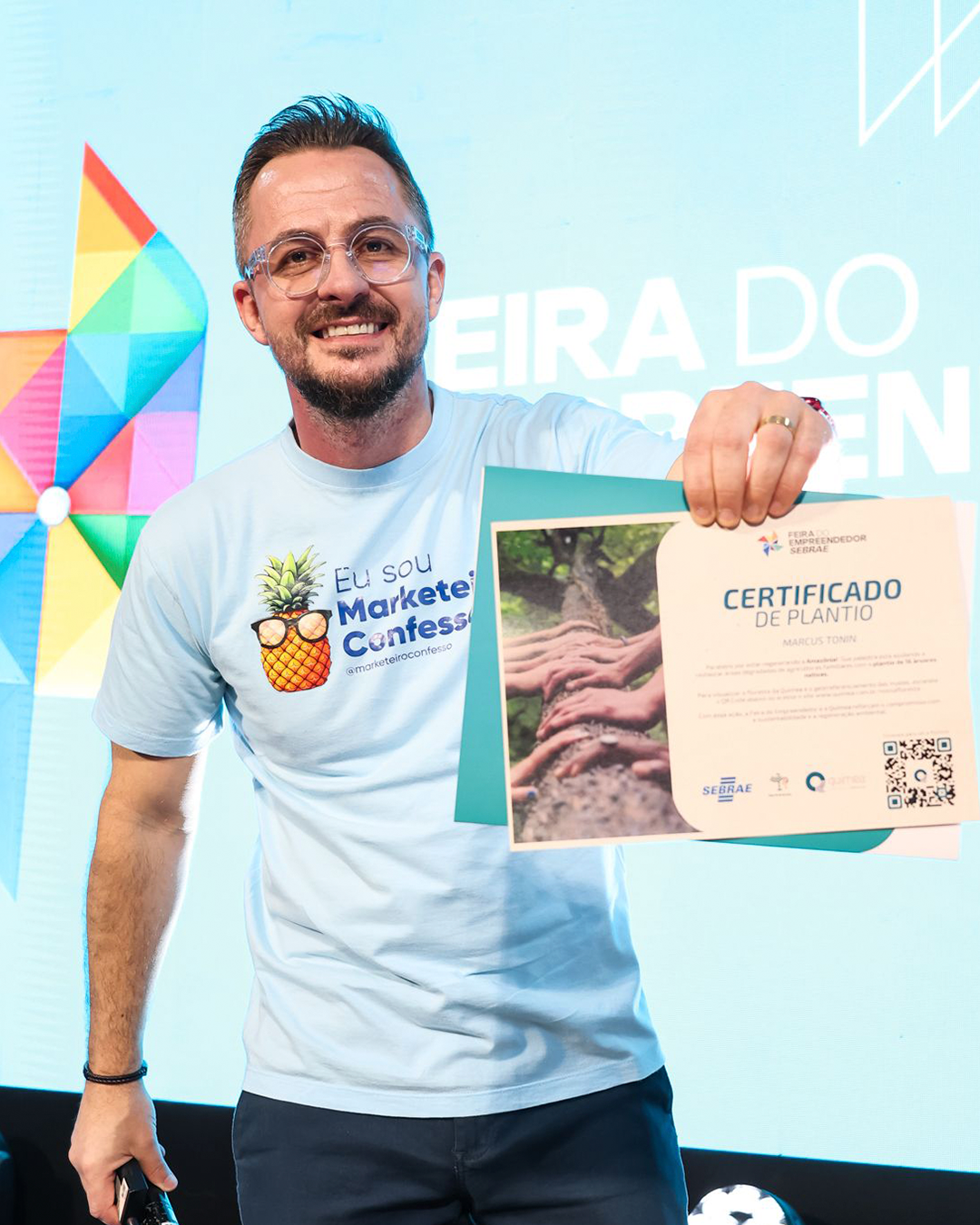 Feira do Empreendedor 2025 realiza o plantio de 16 árvores na Floresta da Químea na Amazônia!