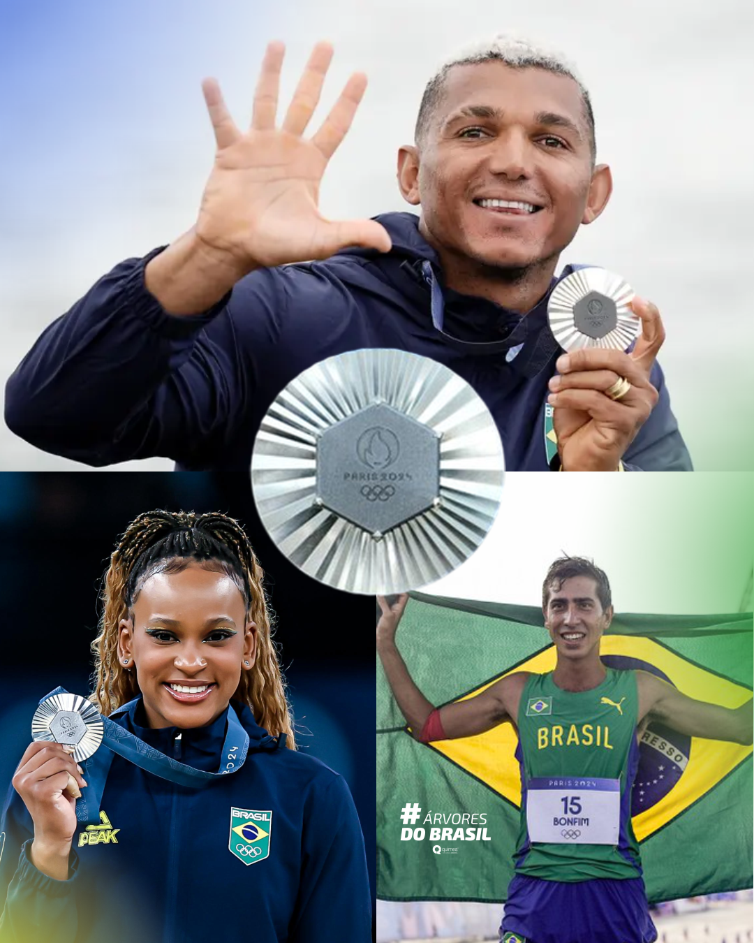 O planeta ganha 140 árvores em comemoração às medalhas do Brasil!