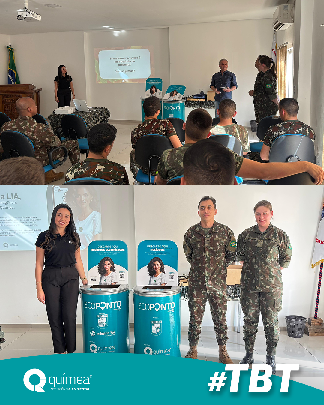  #TBT de uma ação que uniu o Exército e a Químea pelo meio ambiente