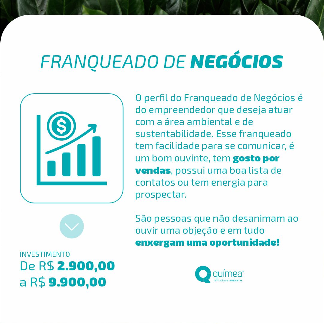 Você tem perfil para ser franqueado Químea?