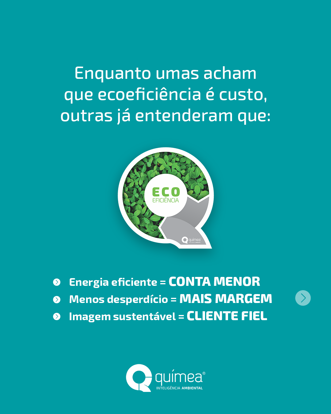 Quem investe em ecoeficiência primeiro, lucra melhor.