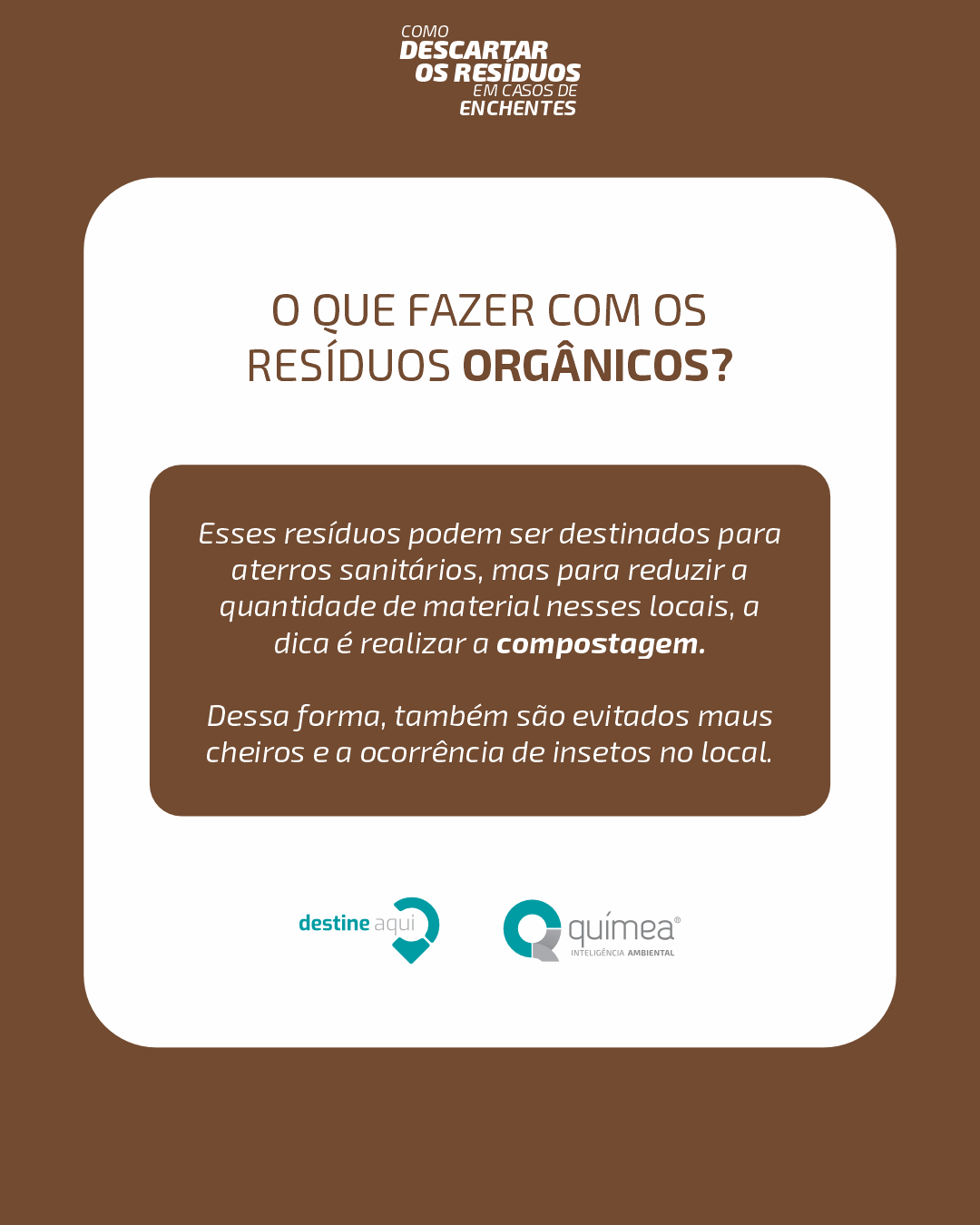 Como descartar os resíduos em casos de enchentes