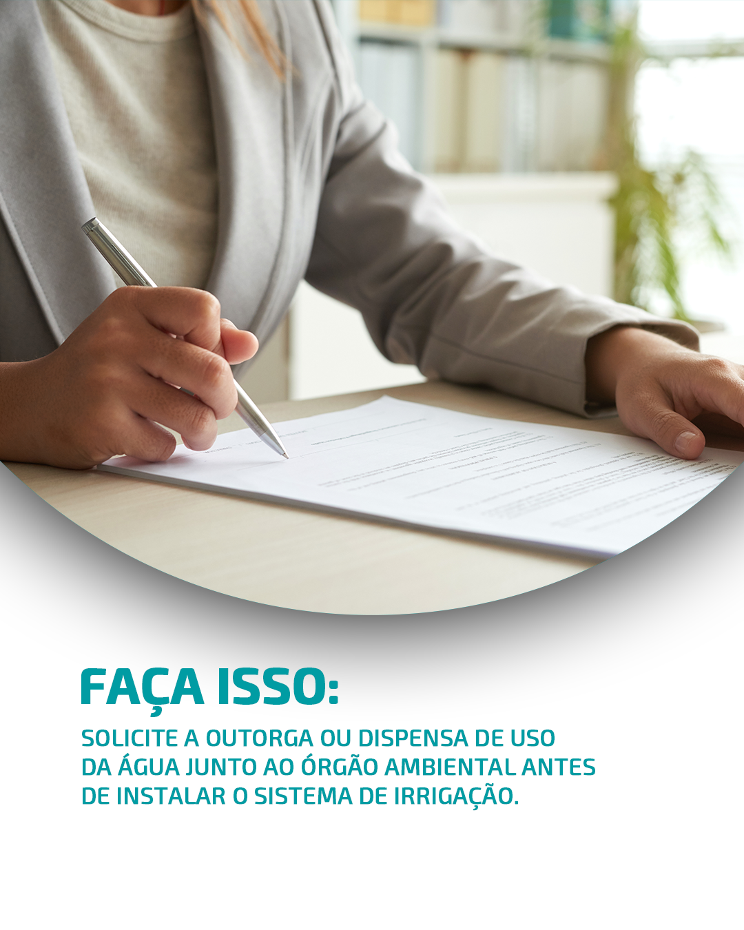 Ao invés de usar o rio da propriedade para irrigar direto, sem controle, faça isso...