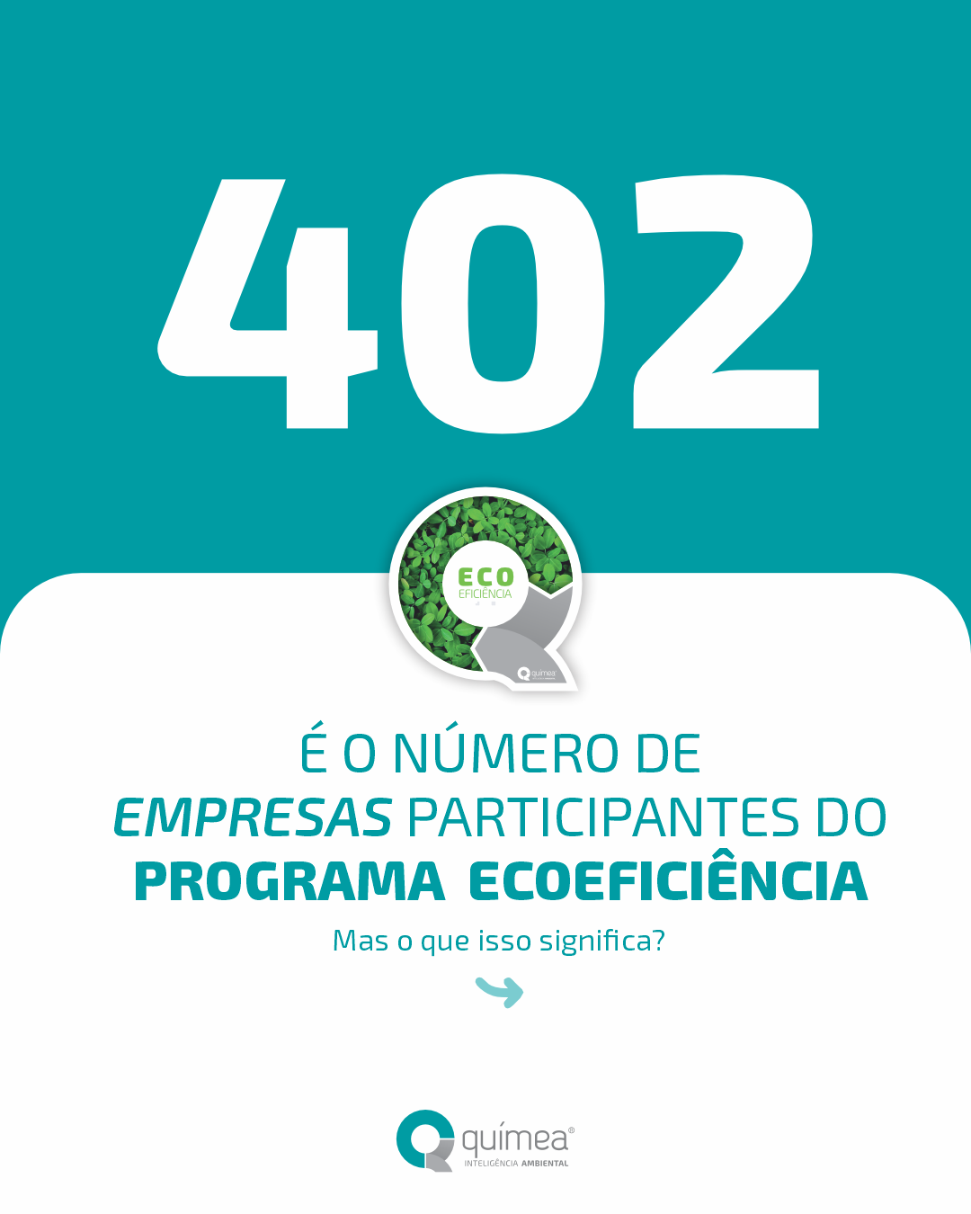 402 empresas participantes do Programa Ecoeficiência