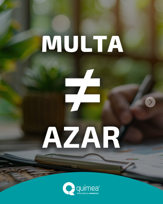 Multa é diferente de azar. Multa é falta de conformidade.