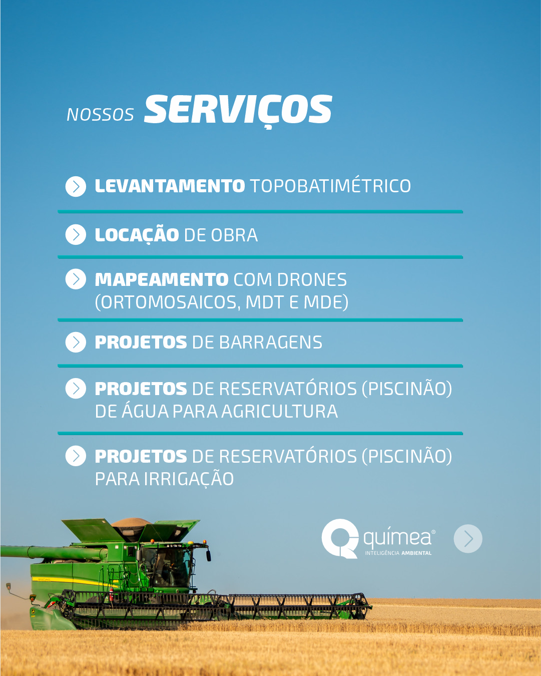 Químea Paracatu/MG tem soluções ambientais completas para o agronegócio!