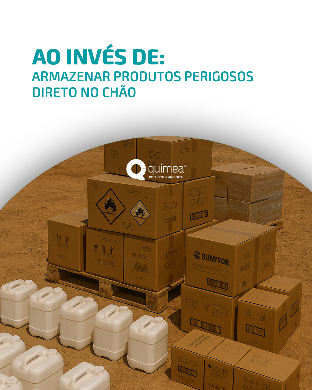 Ao invés de Armazenar produtos perigosos direto no chão, faça isso...
