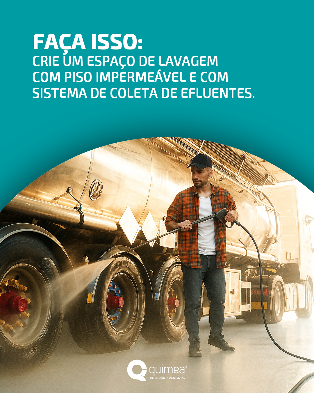 Ao invés de lavar caminhões e tratores no chão de terra, faça isso...